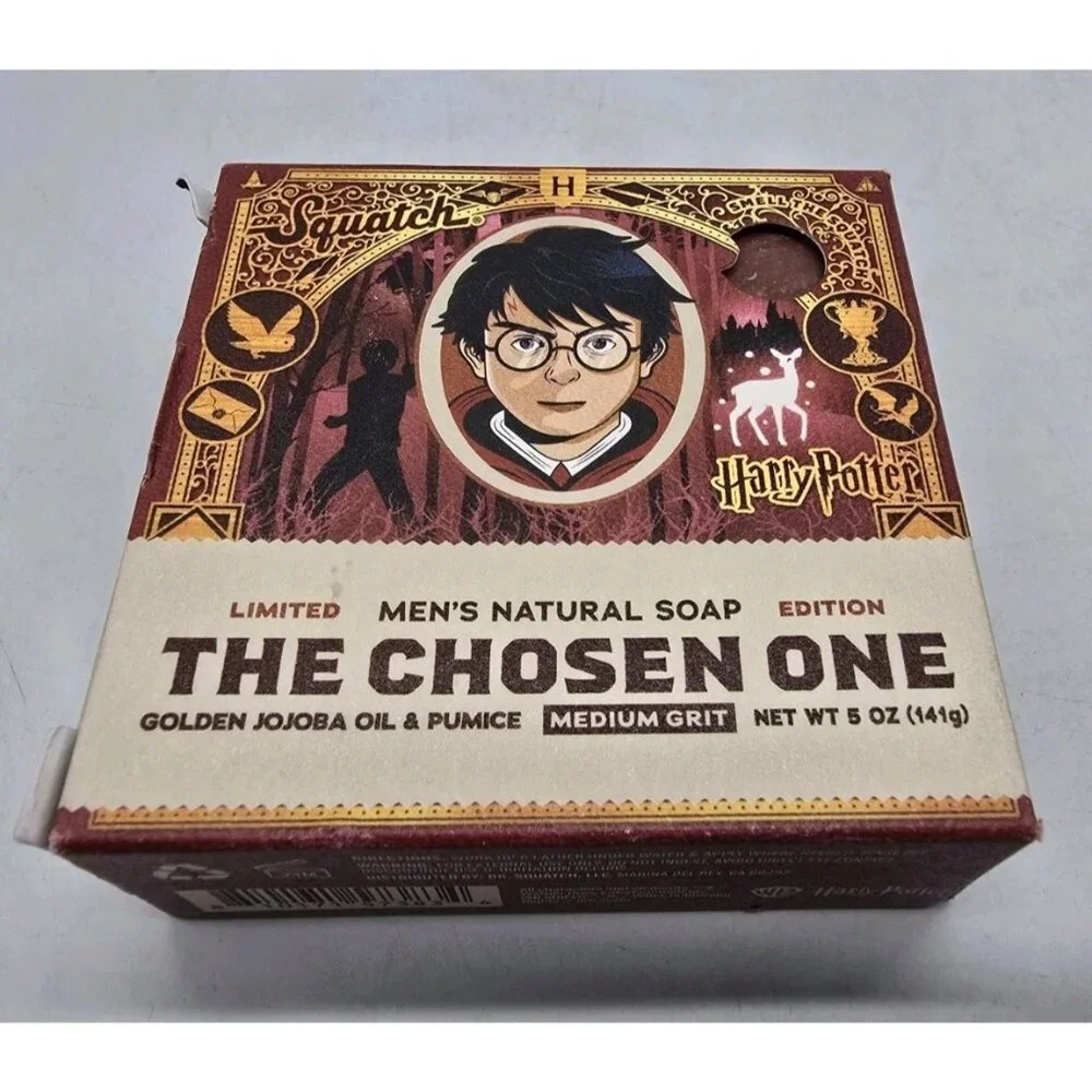 Dr Squatch Harry Potter THE CHOSEN ONE Limited Edition Men Natural Soap Lot of 4